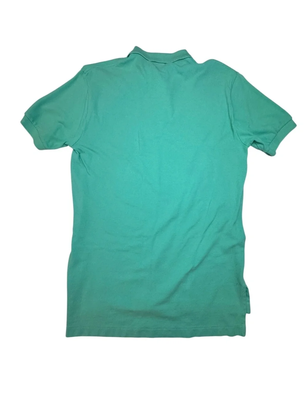 Polo Ralph Lauren Custom Fit Mesh Polo Shirt Men’s Small Green Orange Pony